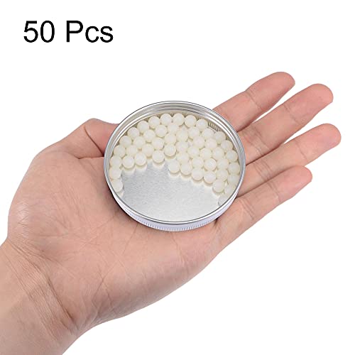 Bolas de nailon de 1/4 esferas de plastico solido G1 para rodamientos uxcell 3