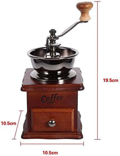 Manuelle Kaffeemühle, Retro-Design, Kaffeebohnen, Handmühle, manuelle Mini-Mühle, Heimbüro, Dekoration, Design zum… – Bild 3