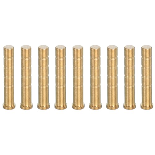 PATIKIL 100 Grain Archery Arrow Brass Insert, 9 Packs Insert Screw Copper Brass Arrow for .244/6.2mm Carbon Arrows