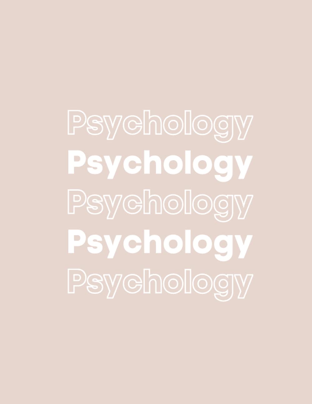 8.5 x 11 Notebook for Psychology: Notepad Perfect for Every Psychology Student (8.5 x 11 Pastel Notebooks for School)