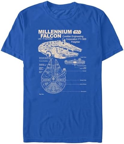 Star Wars Men's Corellian Freighter T-Shirt (Pack of 1)