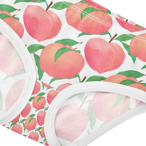 Ripe Peaches Green Leaves Toddler Girls's Underwear 2T 202c13534