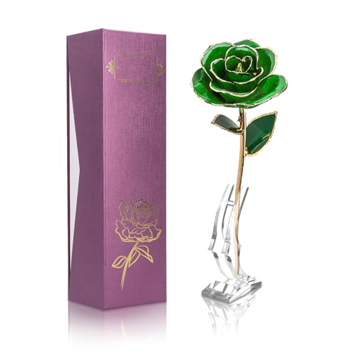 Rose éternelle verte Gugxiom idée cadeau originale Saint-Valentin