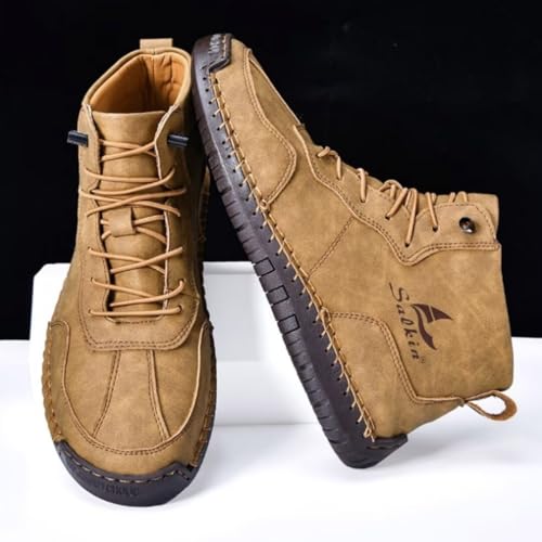 Men's Orthopedic Comfortable Handmade Leather Boots Outdoor Leather Boots3