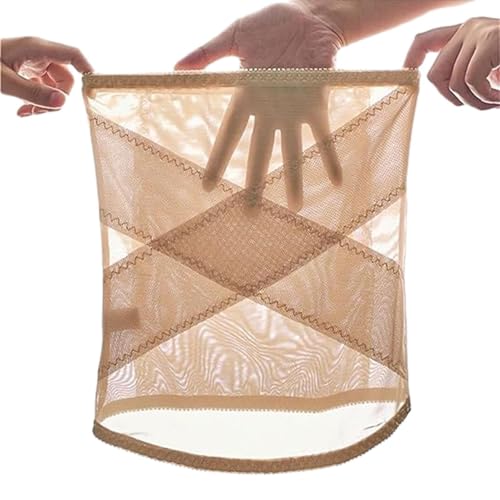 Generisch Faja moldeadora de cintura alta, moldeadora de compresión cruzada de cintura alta, cinturón reductor de cintura para mujer, color carne, L