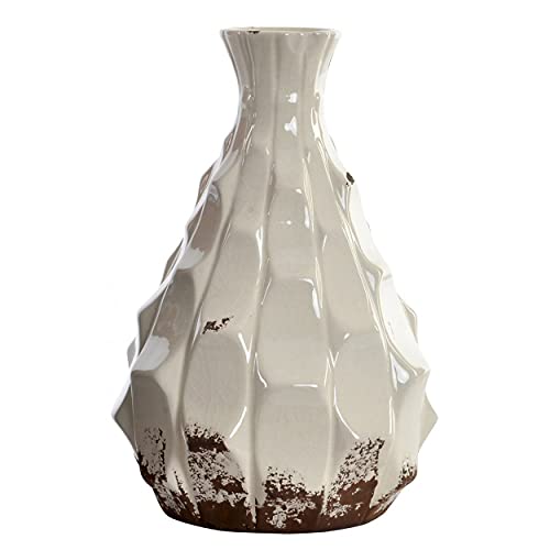 HOGAR Y MAS Jarron Decorativo Vintage de Porcelana, 2 Modelos a Elegir