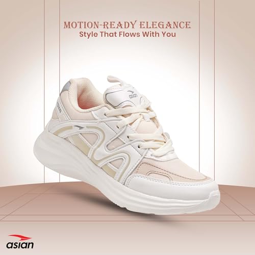 Image of ASIAN Women's Blossom-18 Sneakers for Women & Girls | Lightweight, Stylish & Comfortable Casual Shoes with Memory Foam & Durable Grip | Perfect for Walking, Gym, College