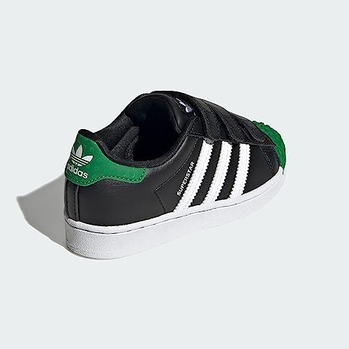 adidas Originals Superstar X Lego Little Kids Sneakers, Black/White, Little Kid Size 3 | Image 6