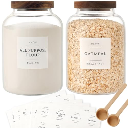 CZSZYGHBAO 2 PCS Large Glass Jar with Airtight...