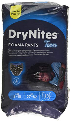 Huggies DryNites - Pañal de noche para niño de 8 a 15 años, 27 a 57 kg