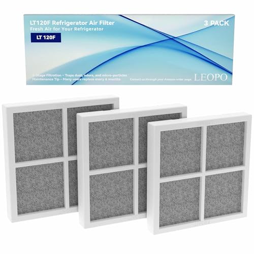 Image of 3-PACK LT120F Refrigerator Air Filter Replacement | Compatible with LG LT120F, Kenmore Elite 46-9918 469918 9918, Replaces ADQ73214402 ADQ73214403 ADQ73214404 ADQ73334008