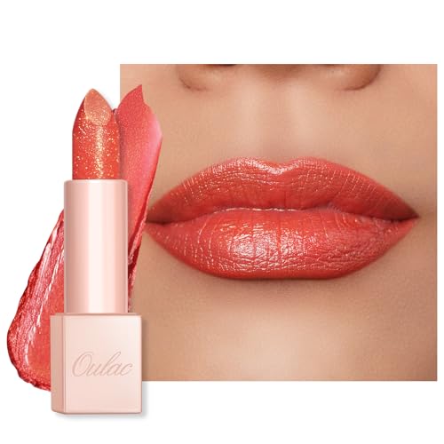 OULAC Pintalabios Brillo Hidratante Coral, Acabado Brillante y Resplandeciente, Textura Cremosa, Fórmula Hidratante Para el Cuidado de Los Labios, Vegana y Sin Gluten (04) Sunrise