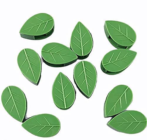 Bhavya Optic® 10 pcs Leaf Shape Holder for Money Plant Stems Indoor and Outdoor Green Leaf Shape Climbing Wine Fixation Clips.-image-22