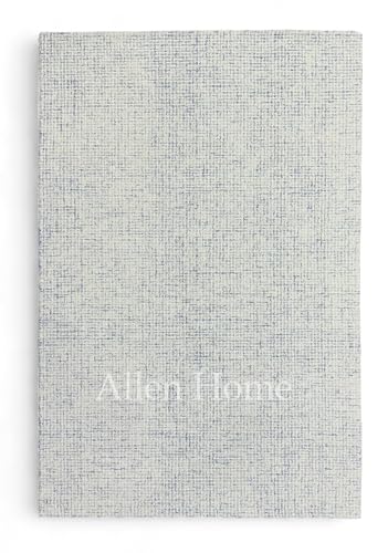 Amazon.com: Allen Home Wool Area Rug 5' x 8' - Blue Classic Style ...