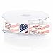 Personalized Proudly American Rolled Address Labels with Elegant Plastic Dispenser