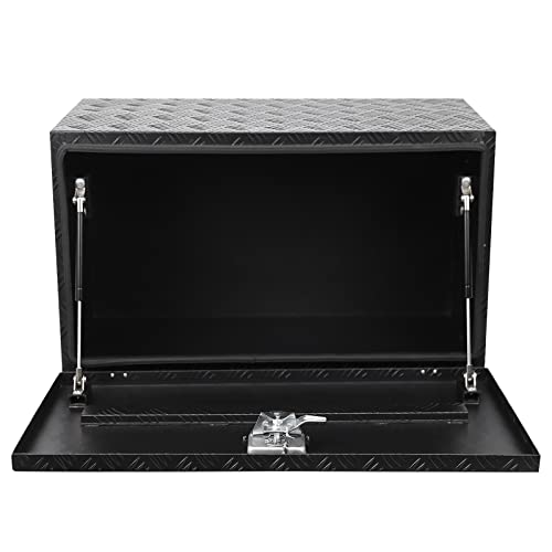 Merxeng 24 Inch Heavy Duty Aluminum Diamond Plate Tool Box Chest Box Pick Up Truck Bed Rv Trailer Toolbox Underbody Box Storage Lockable Organizer With Side Handle And Lock Keys #TOP4