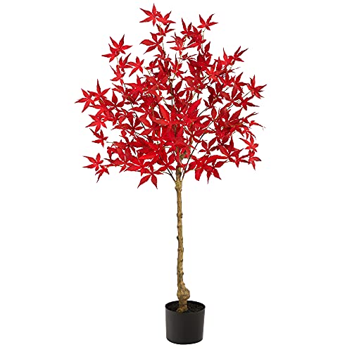 Nearly Natural 4ft. Autumn Maple Artificial Fall Tree