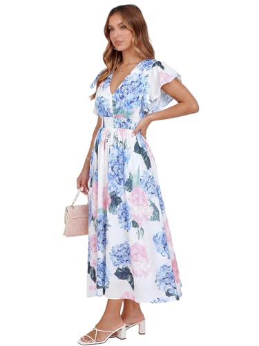 Image of Flessibili Womens Summer Floral Maxi Dress Wedding Guest Party Long Dresses 2026