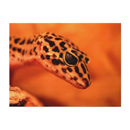Couverture légère imprimé léopard Little Gecko pour lit et canapé toutes saisons