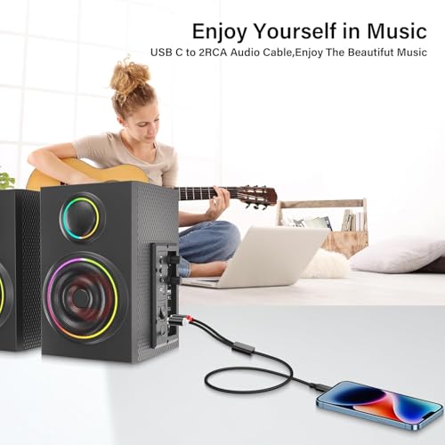 Add C & E-(Cables & Etc) USB-C to 2 RCA Audio Cable – 50 g - Image 7