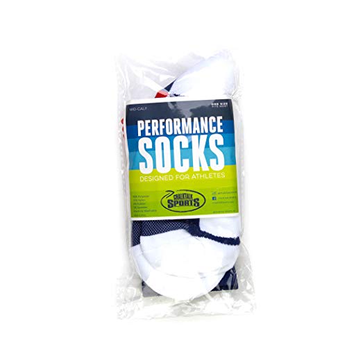 Chalktalksports Crew Woven Mid-Calf Socks | Usa | Red & White & Blue #TOP4