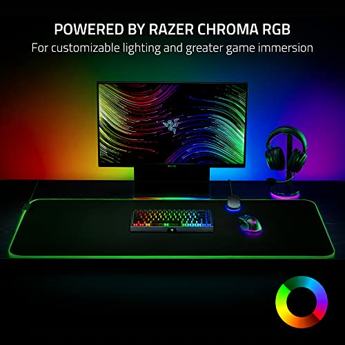 Razer Goliathus Chroma 3XL - Soft Gaming Mouse Mat (Micro-Textured Cloth Surface, Chroma RGB, Optimized for All Sensitivity Settings and Sensors, Inter-Device Color Synchronization) Black - Image 5