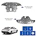 DOLKSN Front Engine Guard Mud Flaps w/Screw Hardware Compatible with 2024 2025 Hyundai Elantra Engine Splash Shield Under Car Shield Cover Board