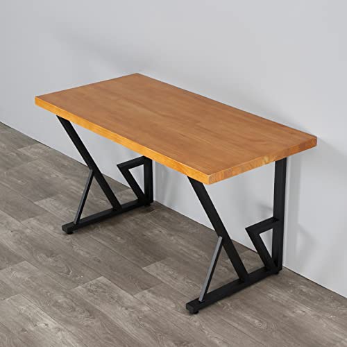 Sss Furniture Metal Furniture Legs Rustic Decory Table Legs H28 X W23.5 Inch Black, Cast Iron Leg 2-Tier For Diy Furniture Bench, Dining Coffee Table, Set Of 2 #TOP2