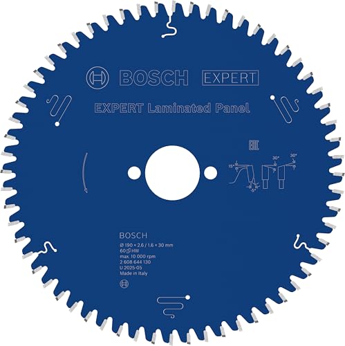 Bosch 1x Hoja de sierra circular con cable EXPERT Laminated Panel (para Tableros recubiertos de plástico, Ø mm, Professional Accesorios Sierras circulares de mano con cable)