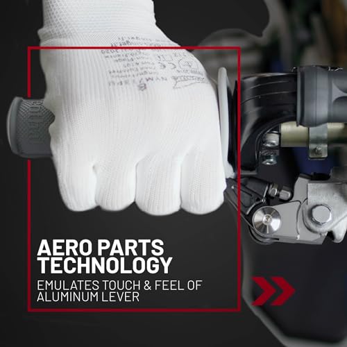 Manetas mecanizadas de aluminio Polisport negras de alta gama para Kawasaki 6
