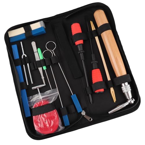 Kit d'accordage de piano en bois et velours pour régler les instruments à queue