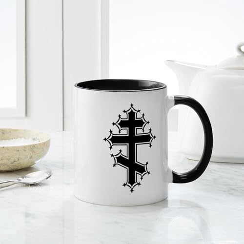 Taza cerámica CafePress 11 oz blanco y negro miniatura 6
