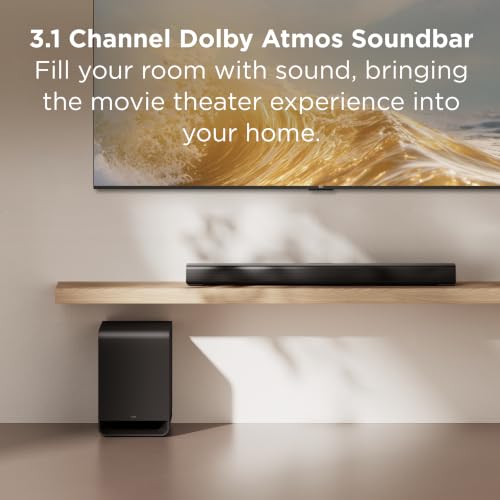 TCL S60K S Series 3.1 Channel Sound Bar with Dolby Atmos, DTS:X, Wireless Subwoofer, Bluetooth Music Streaming, and AI Sonic Auto Room Calibration - image 2