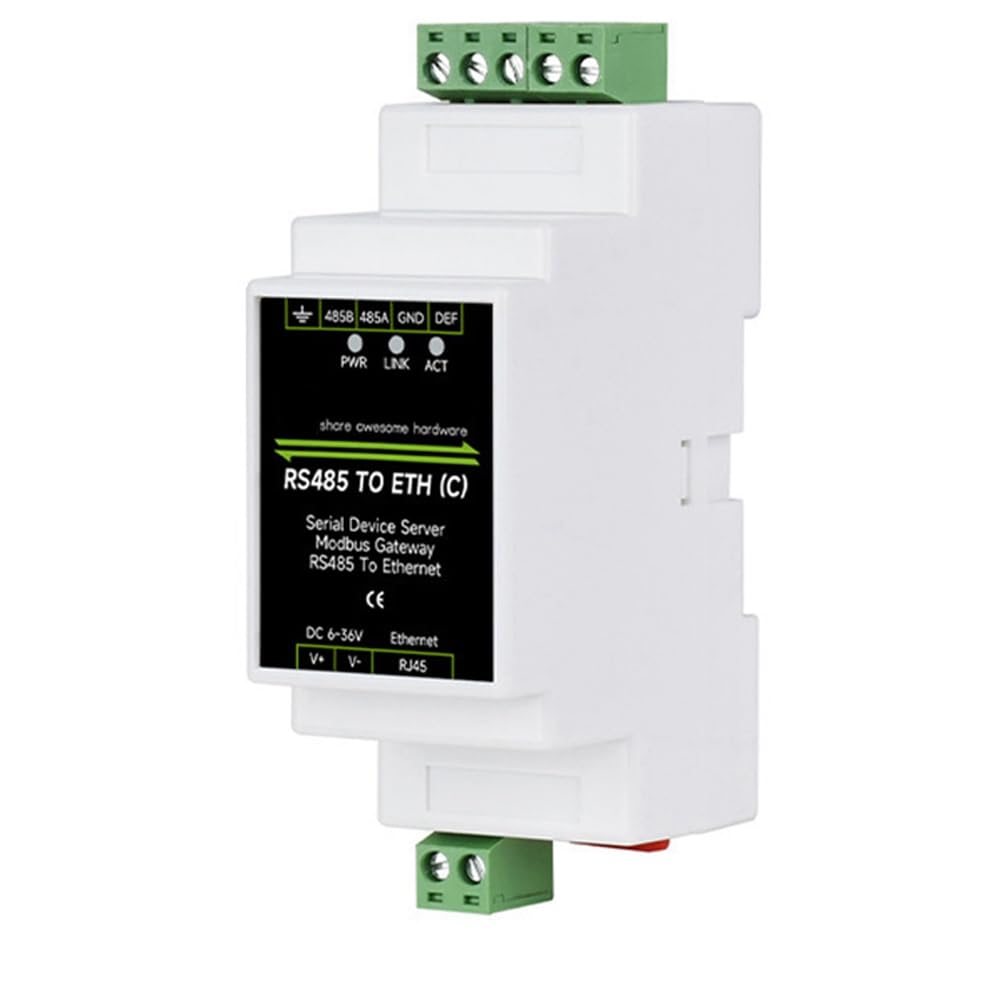Industrieller Isolierter RS485-Zu-ETH (C) RJ45 Konverter für Wand-/Schienenmontage für Modbus Zur Zuverlässigen Datenkommunikation