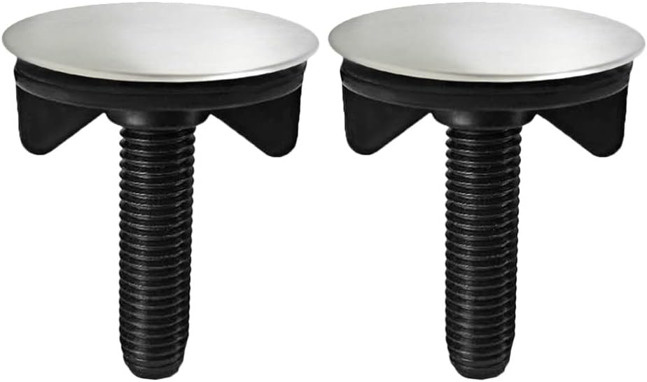 2pcs Kitchen Sink Tap Hole Cover Faucet Hole Cover Sink Tap Hole Plate Stopper Blanking Metal, Black, 4.5Ã-5.8cm