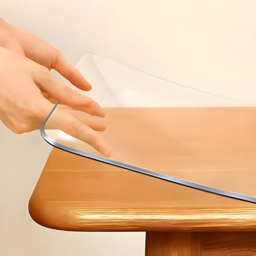 Image of Qlarity Covers 2mm Max Shield Table Cover, 72 x 42 Inch, Thick Table Sheet