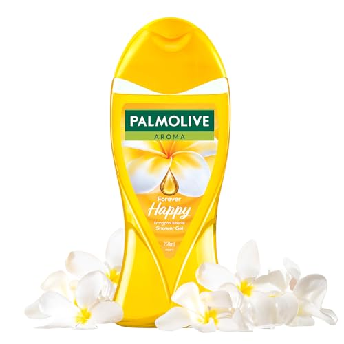 Palmolive Frangipani&Neroli Aroma Forever Happy Body Wash For Women&Men|Mood Boosting Fragrance|Natural Moisturization|For Soft Skin|No Paraben&Silicone,Ph Balanced,Body Wash Shower Gel 250Ml