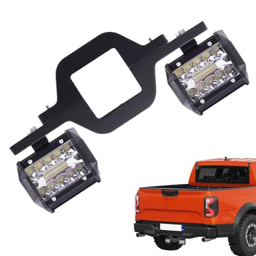Pod Lights - LED Light Pods with Towing Hitch Mount Brackets | Waterproof Backup Spotlight Strip Dustproof Reverse Car Accessories for Trailer Pickup Driving