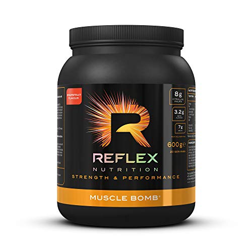 Reflex Nutrition Muscle Bomb Caffeine Ultimate PRE-Workout Powder 7g BCAA's 2g L-Carnitine 3.2g Beta-Alanine (600g) (Pink Grapefruit)