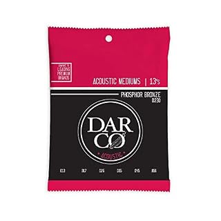 Darco® Acoustic Guitar Strings – Phosphor Bronze, Medium Gauge | Bright, Balanced Tone with Reliable Performance | Affordable Strings for Everyday Play - Les Beatles, Paul McCartney, John Lennon, RIngo Starr, George Harrison