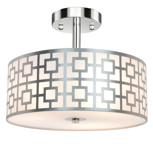 DLLT Flush Mount Ceiling Light: Modern 3-Light...