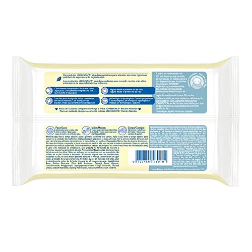 Kit Johnson's Baby Toalhinhas Recém-nascido c/ 384 unidades