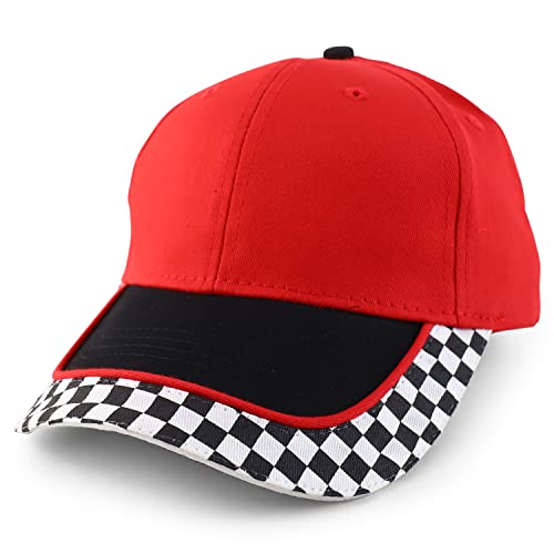 Armycrew Youth Size Racing Flag Theme Cotton Baseball Cap