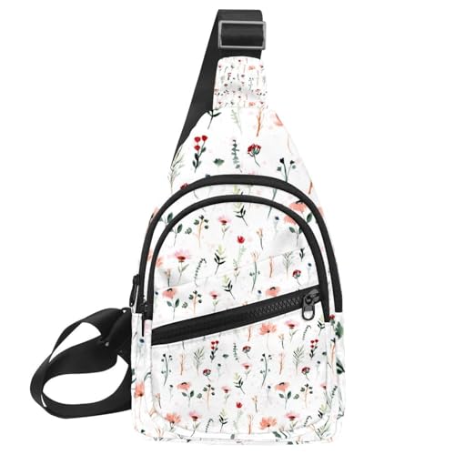 Sac à bandoulière motif floral sans couture ergonomique