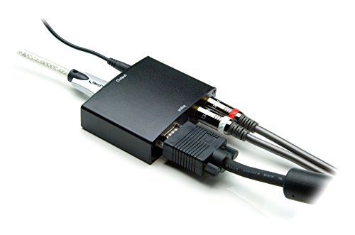 G&BL 6241 Centralina Alimentata per Trasformare il Segnale da VGA a HDMI, Nero