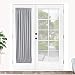 Elegance Blackout Sidelight panel curtains 25W by 72L Inches-Side lights front door curtain/panel-Grey(25x72)
