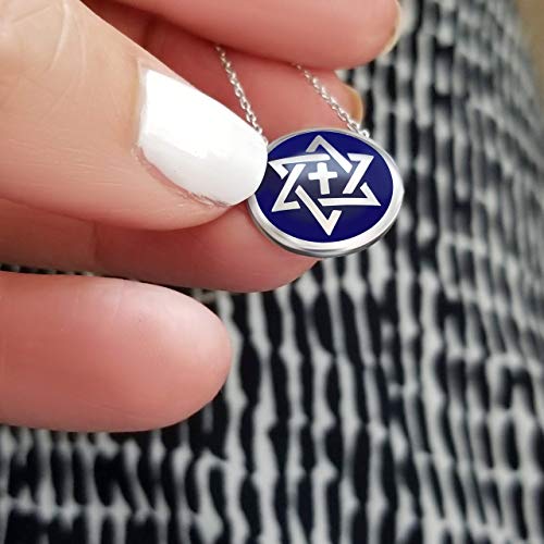 Cross and Jewish Star of David Necklace for Women4