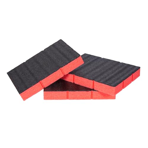 Econo Foam Inserts- Fits Milwaukee Packout ™ 48-22-8443 (3 Piece Foam Kit) Black/Red - Image 2