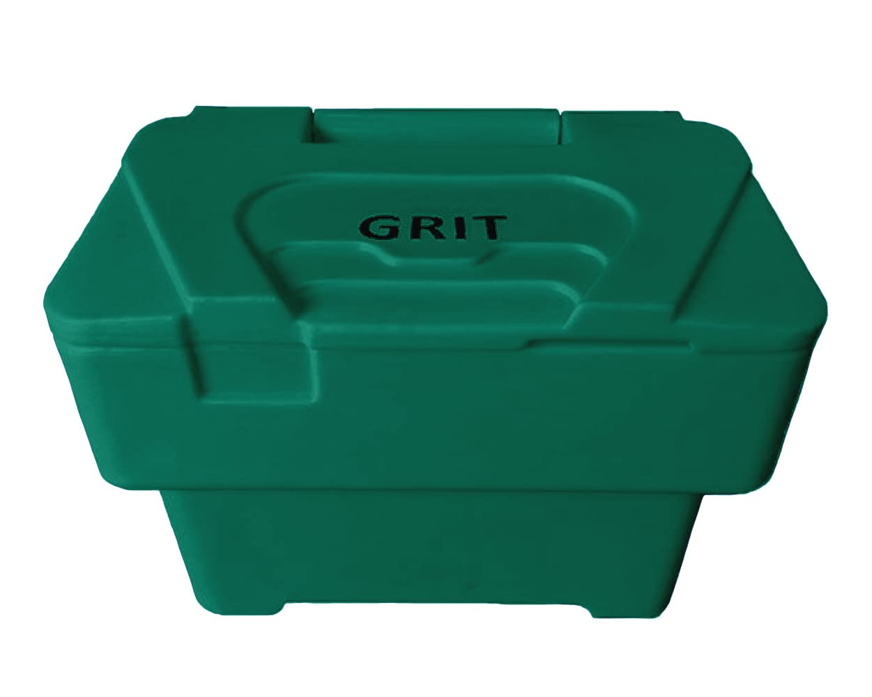BritishBins Green 115 ltr Rock Salt Storage Bin Grit Dispenser Plastic Box Container