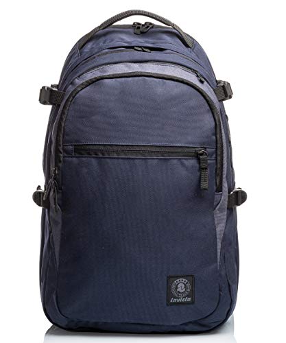 Invicta Zaino BUSINESS ECO, Blu, Tasche multifunzione, Tasca porta laptop, Per ragazzi, Ragazze e adulti, Ufficio, Tempo libero, Viaggi